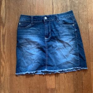 Cute jean skirt!